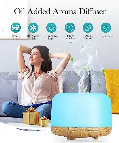 Aegci Aromatherapy Diffusers,300ml Air Humidifier with 7 Colors Light,Adjustable Brightness Aegci Au supplements