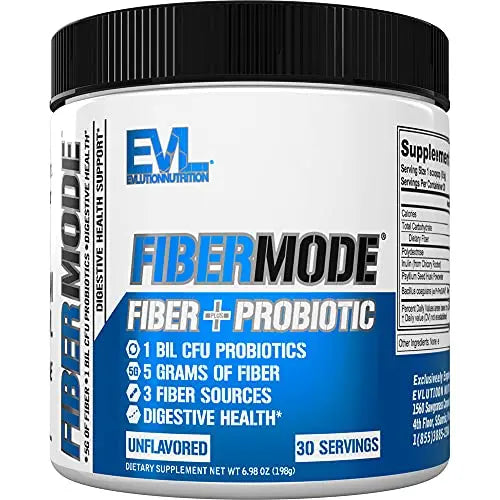 Evlution Nutrition FiberMode Fiber Plus Probiotic - 5 Grams of Fiber, Digestive Health Evlution Au supplements