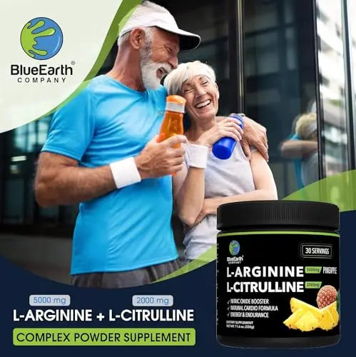 BlueEarth Company L-Arginine 5000mg + L-Citrulline Complex Powder Supplement Drink BlueEarth Company Au supplements