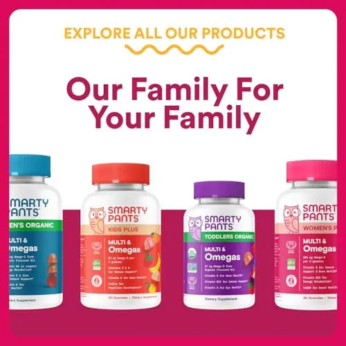 SmartyPants Multivitamin Gummy for Women 50 and Over - Improved Formula: Omega 3 (DHA/EPA), Methylfolate, CoQ10, Vitamin D3, C SmartyPants Au supplements