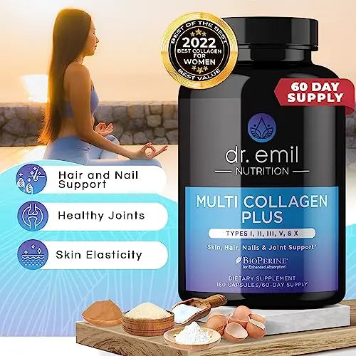 DR EMIL NUTRITION Multi Collagen Pills - 180 Capsules - Collagen Supplements to Support DR EMIL NUTRITION Au supplements