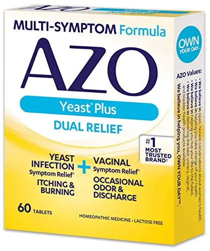 AZO Yeast Plus Tablets 60 ea (Pack of 5) My Store Au supplements