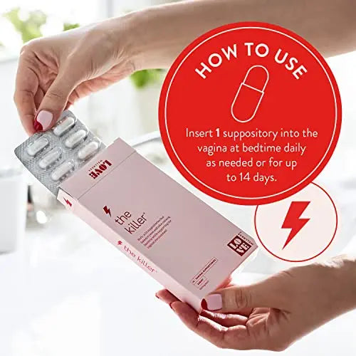 Love Wellness Boric Acid Suppositories for Women, The Killer | Vaginal Love Wellness Au supplements