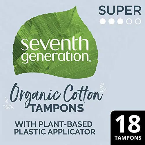 SEVENTH GENERATION Free & Clear Super Tampons with Applicator, 18 CT Seventh Generation Au supplements