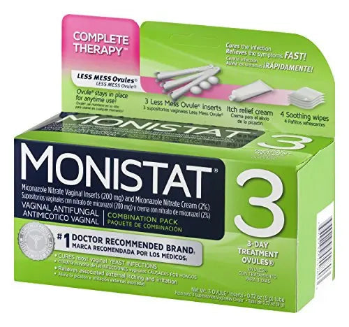 Monistat 3 Day Triple Action Combo Pack, Odorless, White Monistat Au supplements
