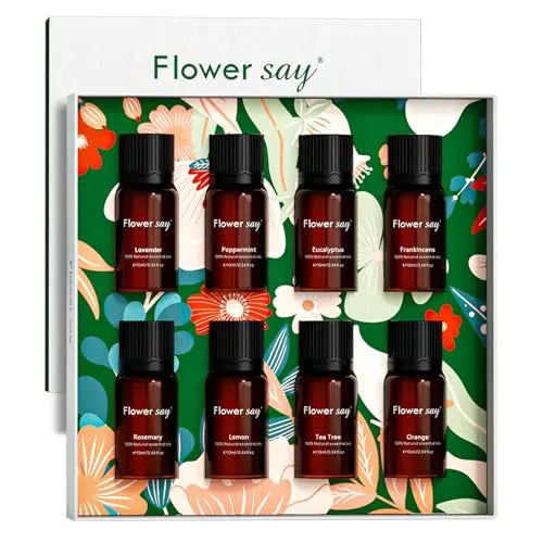 Flower Say 8x5ml Gift Set for Diffuser for Home - 100% Pure Natural Gift Set for Diffuser/Humidifier/Skin Care FLOWERSAY Au supplements