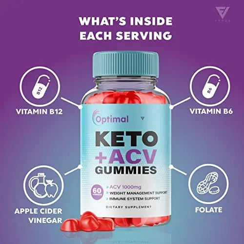 (2 Pack) Optimal Keto ACV Gummies Advanced Weight Loss Plus, Optimal Keto+ACV Gummy Fyvus Au supplements