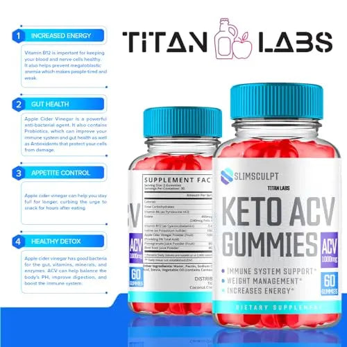 Slimsculpt Keto ACV Gummies, Slim Sculpt Keto ACV Gummies Advanced Weight Loss 1000MG Titan Labs Au supplements