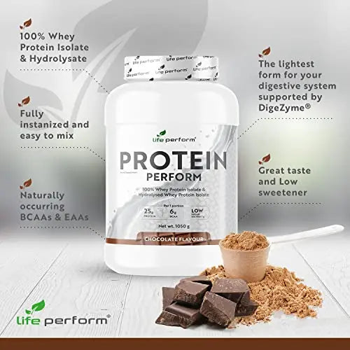 Protein Perform Whey Isolate & Hydrolysate Powder | Naturally Occurring Glutamine and Amino Acids Life Perform Au supplements