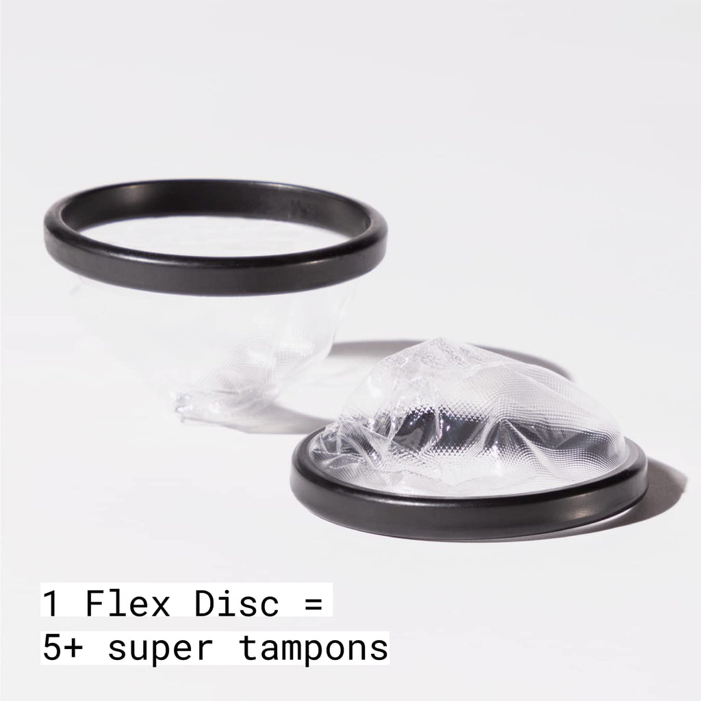 Flex Menstrual Discs | Disposable Period Discs | Reduce Cramps & Dryness | Beginner-Friendly Tampon Alternative | Capacity of 5 Super Tampons | Made in Canada | 12 Count FLEX Au supplements
