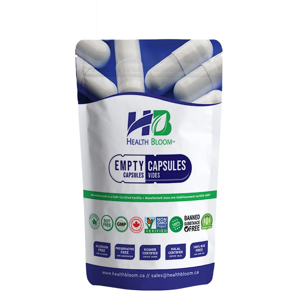 Health Bloom Inc. Empty Vegetable Capsules Size 0 Natural, 1000 Count Health Bloom Inc. Au supplements