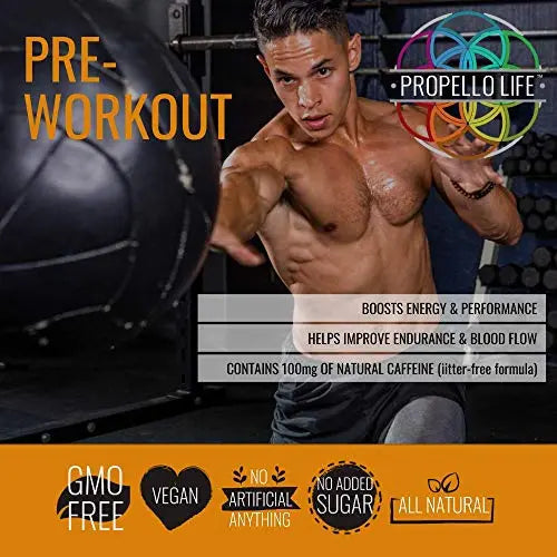 Propello Life Pre-Workout Drink Mix, West Coast Citrus, 450g Propello Life Au supplements
