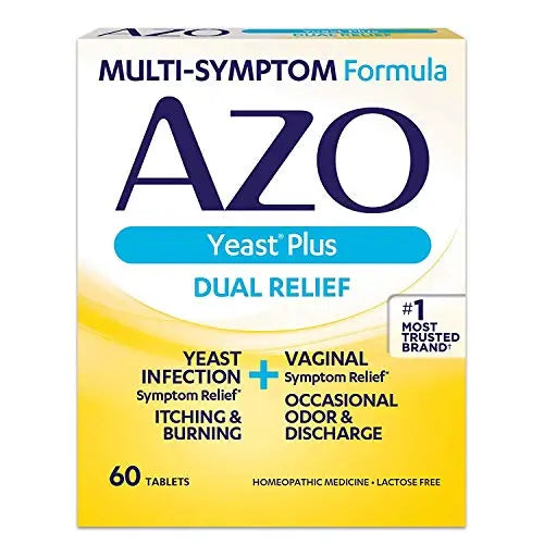 AZO Yeast Plus Tablets 60 ea (Pack of 12) AZO Au supplements