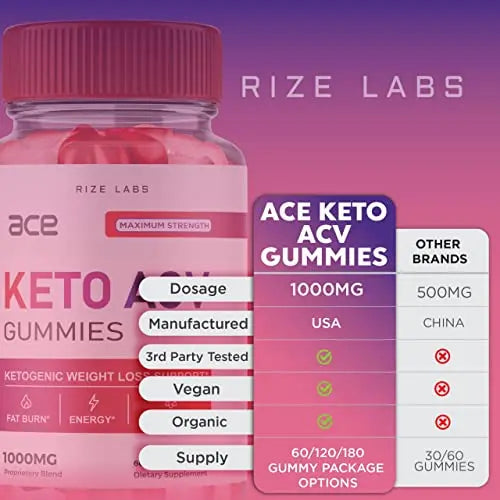 (3 Pack) Ace Keto Gummies - Ace Keto ACV Gummies for Advanced Weight Loss Ace Keto rize labs Au supplements