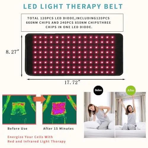 RJOYBAO Red Light Therapy Infrared Light Therapy Belt for Body,Red Light Therapy lamp RJOYBAO Au supplements