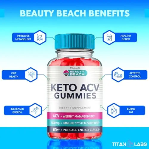 (5 Pack) Beauty Beach Keto ACV Gummies, Beauty Beach Keto ACV Gummies Advanced Titan Labs Au supplements