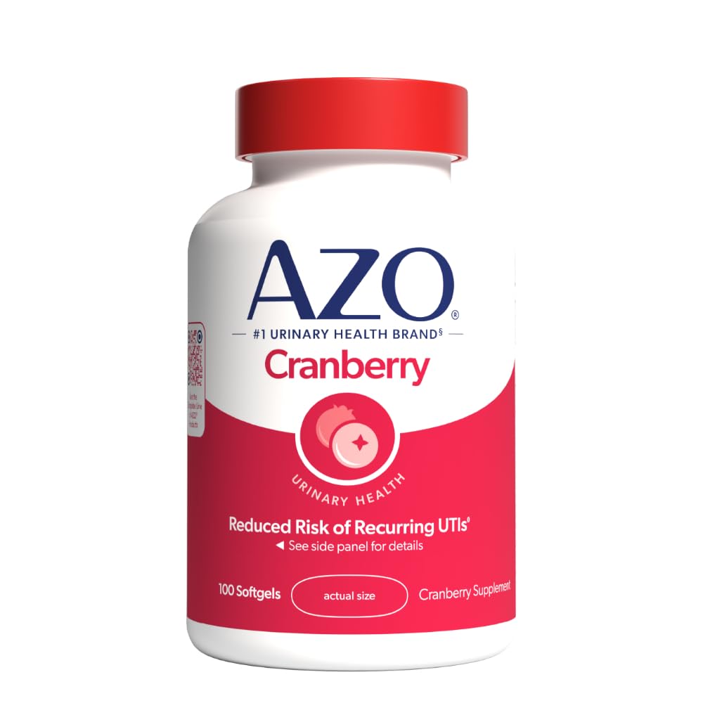 AZO Cranberry Supplement, Made with Concentrated Whole Fruit Cranberry Powder to Help Cleanse and Protect the Urinary Tract