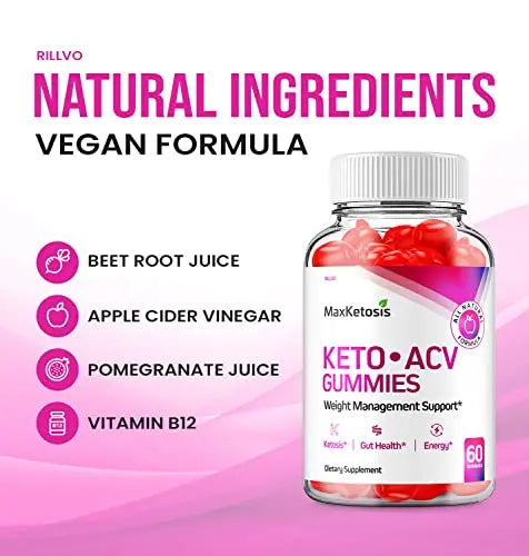 (2 Pack) Max Ketosis Keto ACV Gummies Max Ketosis Advanced Formula Apple Cider Vinegar Rillvo Au supplements