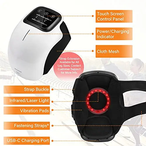 FORTHiQ Cordless Knee Massager, FDA Registered, Infrared Heat and Vibration Knee Pain Relief FORTHiQ Au supplements