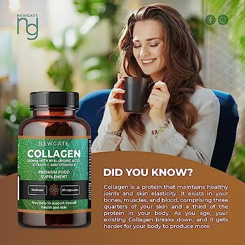 Newgate Labs Marine Collagen 350mg with Hyaluronic Acid, Vitamin C & Vitamin E Newgate Labs Au supplements