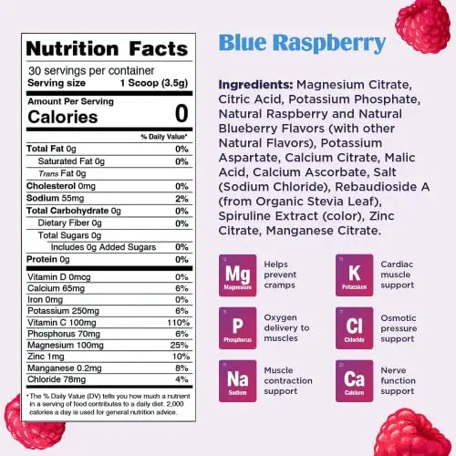 Ultima Replenisher Electrolyte Hydration Drink Mix, Blue Raspberry, 30 Servings Ultima Replenisher Au supplements