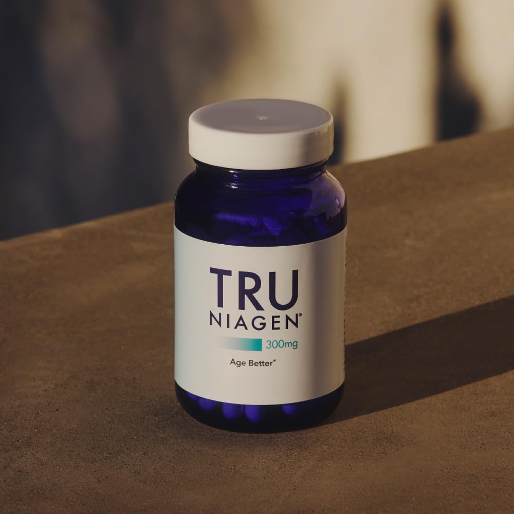 TRU NIAGEN Patented NAD Supplement for Brain Function, Anti Aging & Cell Regeneration, 300mg Niagen, 30 Servings | Supports Cellular Energy, Muscle