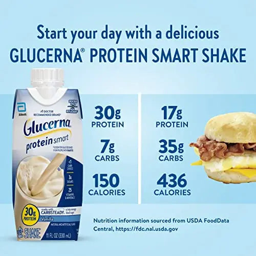 Glucerna - 30G, Vanilla, 12 Count Glucerna Au supplements