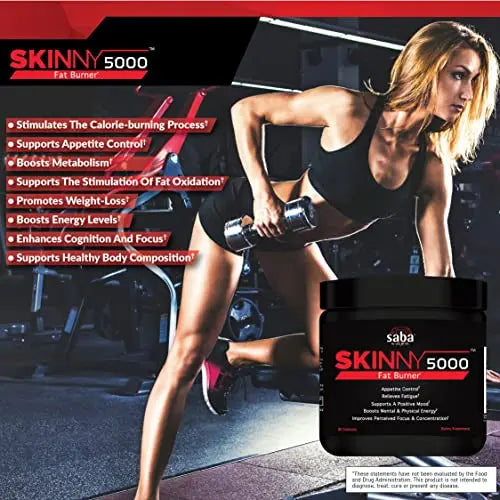 Saba Skinny 5000 -Fat Loss -Weight Loss-Appetite Control -Mild Jitter-Free Energy- Focus Saba Au supplements
