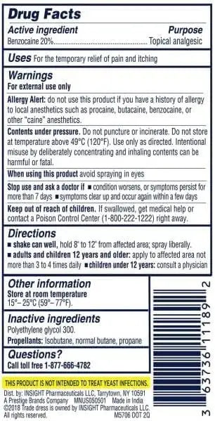 Monistat Instant Itch Relief Spray for Women, Maximum Strength Feminine Itch Care, 2 oz (Pack of 2) Monistat Au supplements