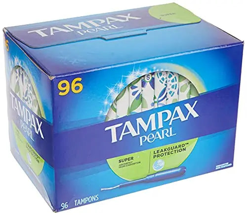 Tampax Pearl Unscented Super Absorbency Tampons, 96 Count Tampax Au supplements