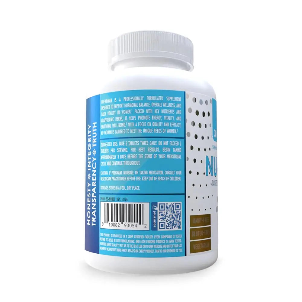 NuEthix Formulations Nu-Woman - Targeted Feminine Hormone System Support - Nutrients to Support Your Body Healing and Working The Way its Supposed to Work - 60 Tablets NuEthix Formulations Au supplements