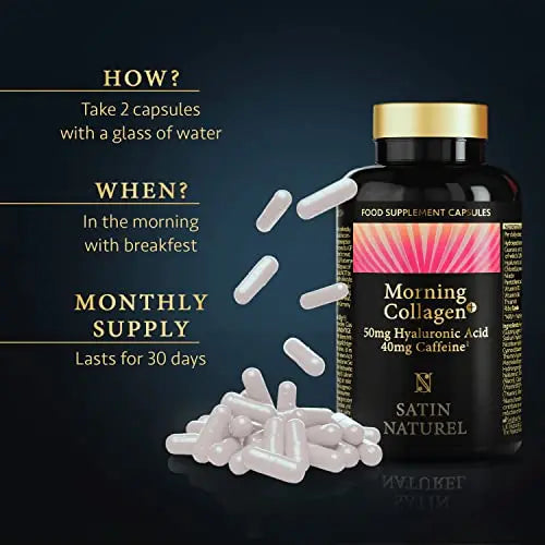 Marine Collagen - 60 Capsules of Type 1 Hydrolysed Marine Collagen SatinNaturel Au supplements