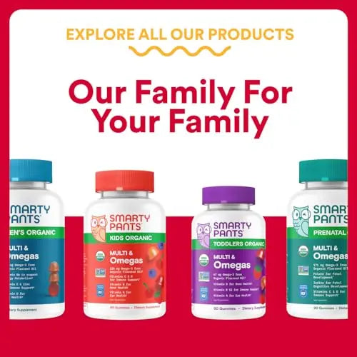 SmartyPants Multivitamin for Men & Women - Improved Formula: Multivitamin Gummies with Omega 3 (DHA/EPA) SmartyPants Au supplements
