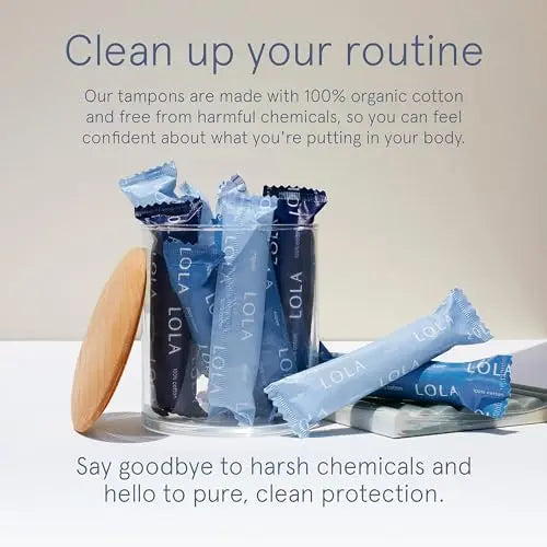 LOLA Organic Cotton Tampons, 8 Count - Tampons Regular, Period Feminine Hygiene Products LOLA Au supplements