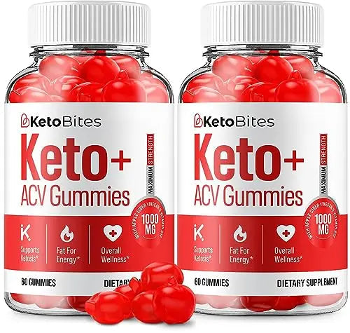 (2 Pack) Keto Bites ACV Gummies Advanced Formula Keto Bites Apple Cider Vinegar Gummies Rillvo Au supplements