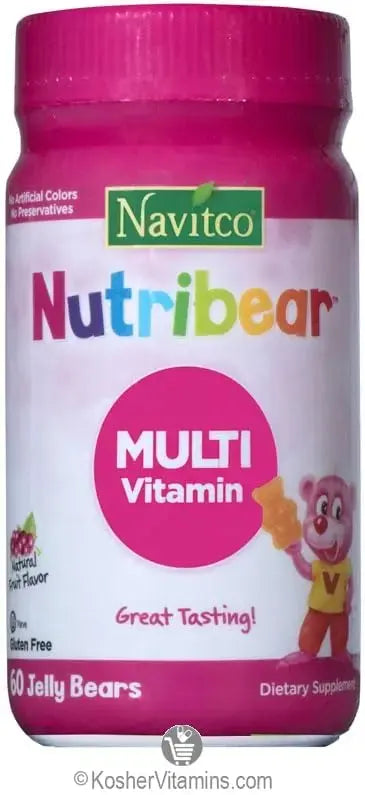 Navitco. Kosher NutriBear Multi Vitamin Great Tasting Jellies - 60 Bears Navitco Au supplements