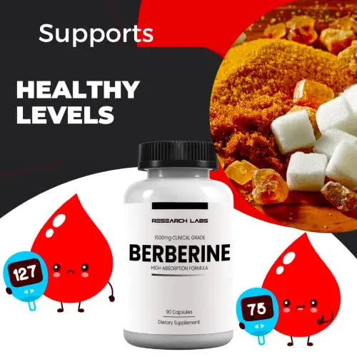 Research Labs 2 Fer 1 Ad - 1500mg Clinical Grade Berberine High Absorption Formula Research Labs Au supplements