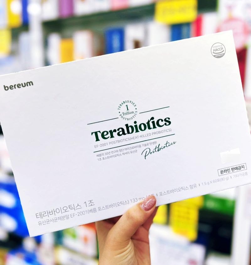 Terabiotics® 1 Trillion Postbiotic Stick – 2-Month Supply (60 Sticks / 20 per Box × 3 Boxes) – Heat-Treated EF-2001, Shelf-Stable, No Refrigeration Needed (20) SEOULIFE Au supplements