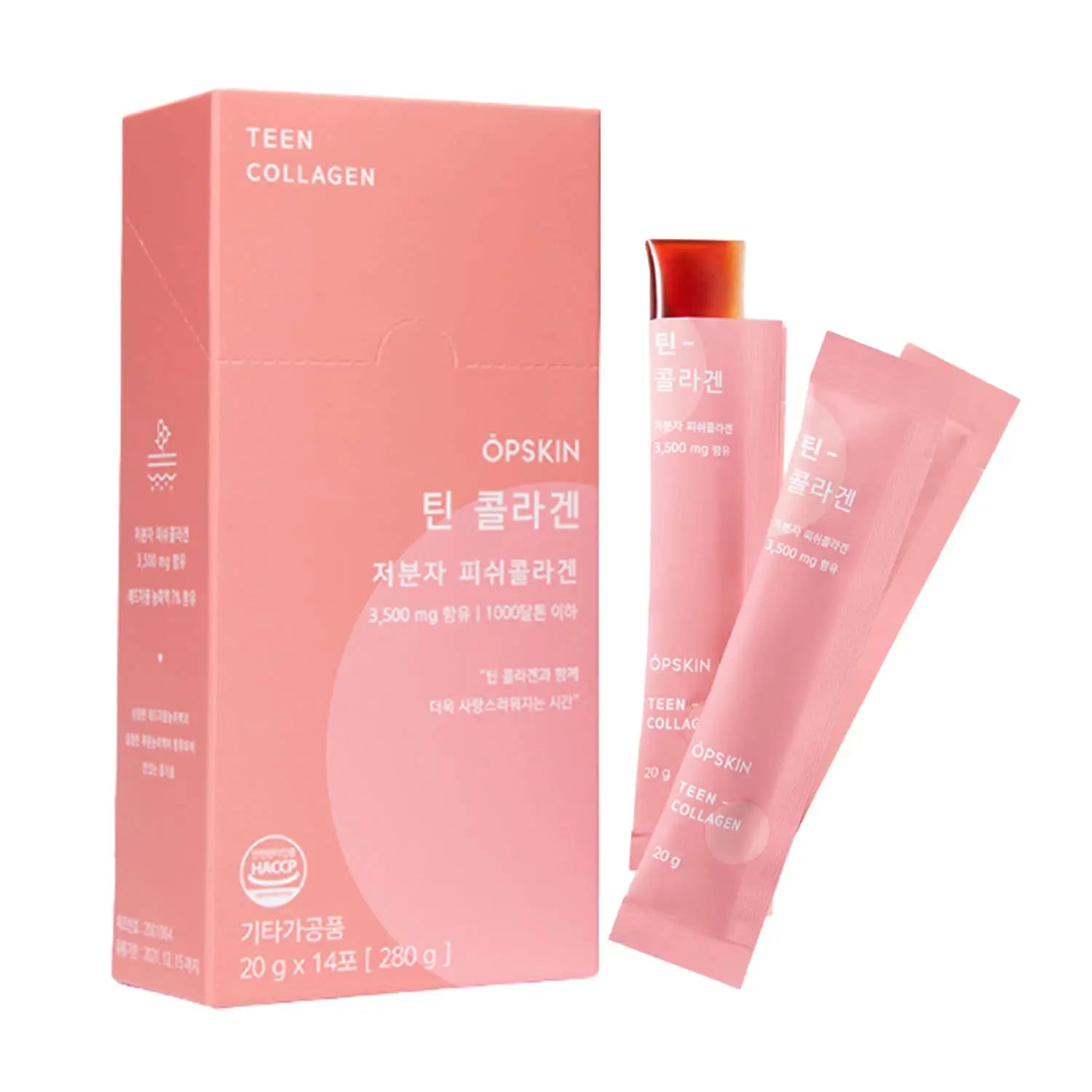 OPSKIN Teen Collagen 14 Pieces, Hydrolysed Marine Collagen Jelly, Grapefruit Flavour Gummy Sticks OPSKIN Au supplements