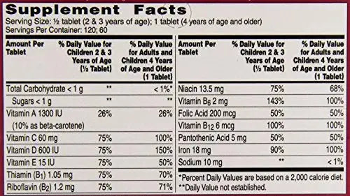 Flintstones Multi Vitamins With Iron, 60 ct Flintstones Vitamins Au supplements