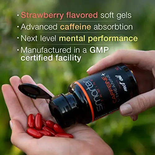 200mg Caffeine Pills - MCT Oil from 100% Coconuts + 100mg L-Theanine, Advanced Energy SmarterVitamins Au supplements