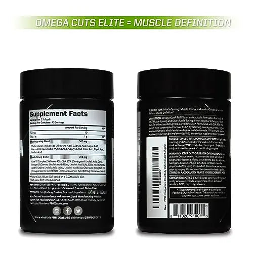 PMD Sports Omega Cuts Elite Fat Loss-Muscle Defining Formula - Omega Fatty Acids PMD Au supplements