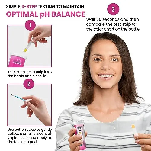5-Minute Vaginal pH Test Kit for Women - 50 Premium-Quality Vaginal Heath pH Test Strips Included Leaping Lynx Au supplements