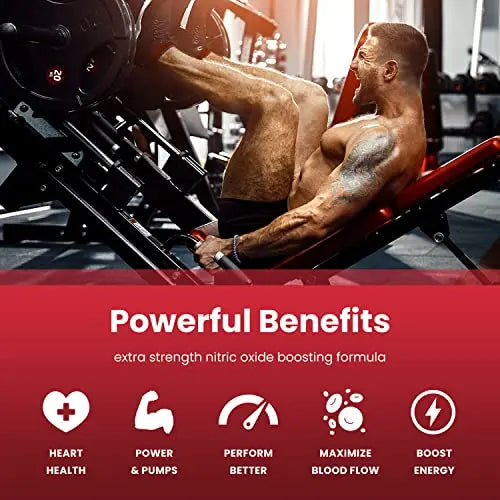 Nitric Oxide Supplement | L-Arginine, L Citrulline Malate, AAKG, Pine Bark, Grape Seed NutraChamps Au supplements