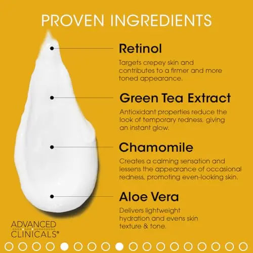 Advanced Clinicals Retinol Body Cream + Green Coffee Bean Oil Slim & Tighten Body Lotion Advanced Clinicals Au supplements