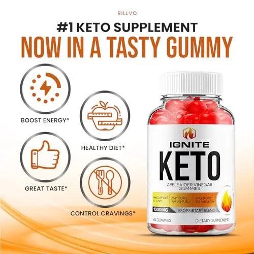 (3 Pack) Ignite Keto ACV Gummies - Official - Keto Ignite ACV Advanced Formula Plus Rillvo Au supplements