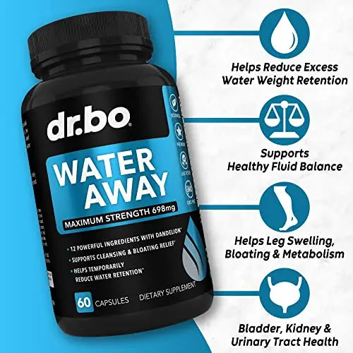 Water Pills Diuretics for Water Retention - Natural Water Away Pills Herbal Diuretic Supplements DR. BO Au supplements
