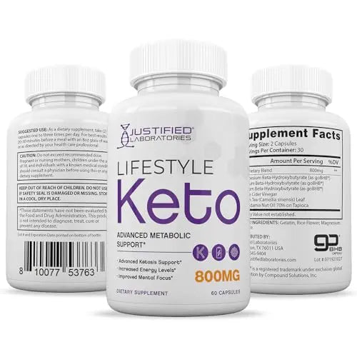 (3 Pack) Lifestyle Keto Pills 800MG Includes Patented goBHB Exogenous Ketones Advanced Justified Laboratories Au supplements