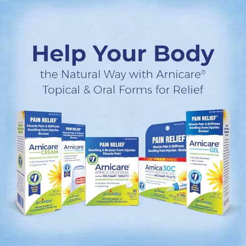 Boiron Arnicare Roll-On for Relief of Joint Pain, Muscle Pain, Muscle Soreness, and Swelling from Bruises or Injury - Cooling Metal Roller and Fragrance-Free - 1.5 oz Boiron Au supplements