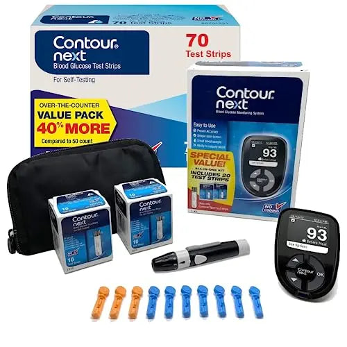 CONTOUR NEXT Blood Glucose Monitoring System – All-in-One Kit Ascensia Au supplements
